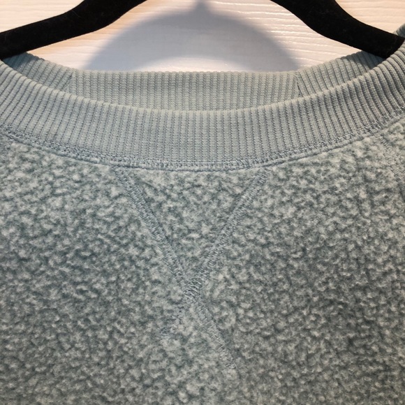 Everlane ReNew Fleece Raglan Crop Top Sweatshirt S - Picture 4 of 12